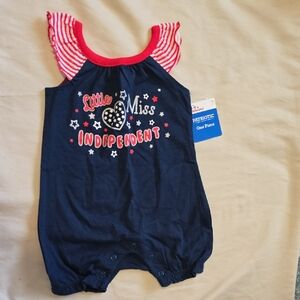 5/$5 Girls 4th Of July Romper